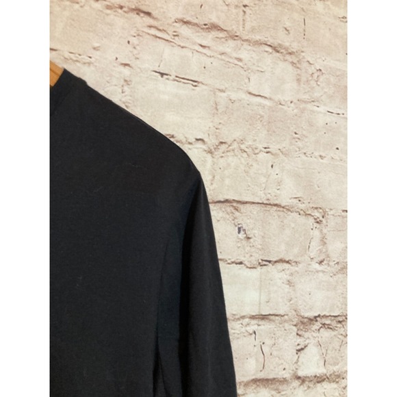 Maette Top Women Medium Black Ultra Bell Sleeve Cotton Modal Stretch Whimsy Goth - Picture 6 of 14